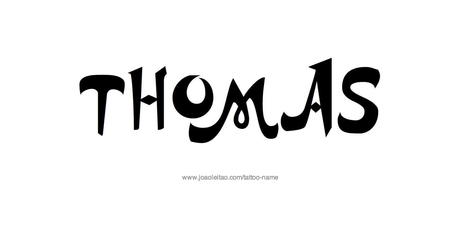 Tattoo Design Name Thomas 