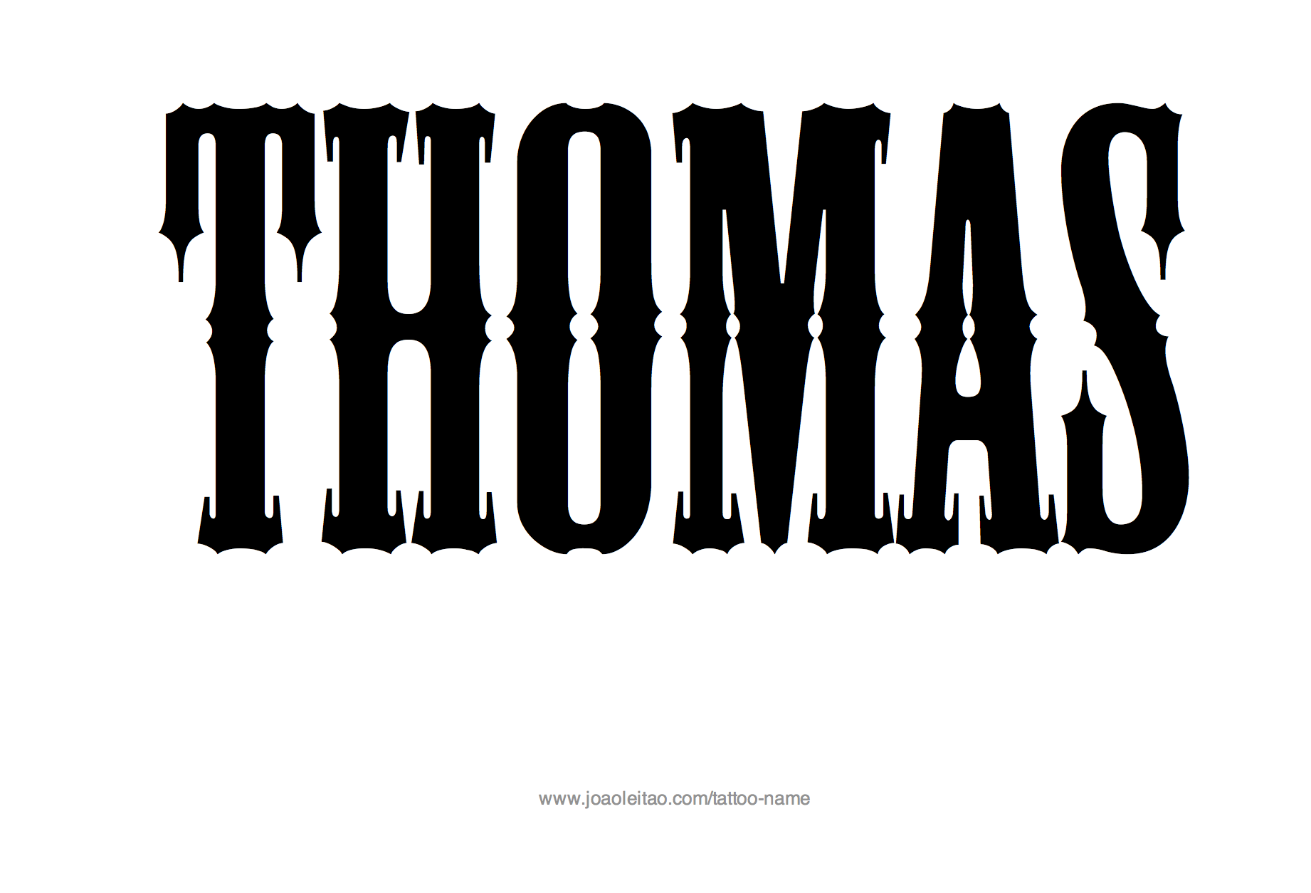 Tattoo Design Name Thomas 