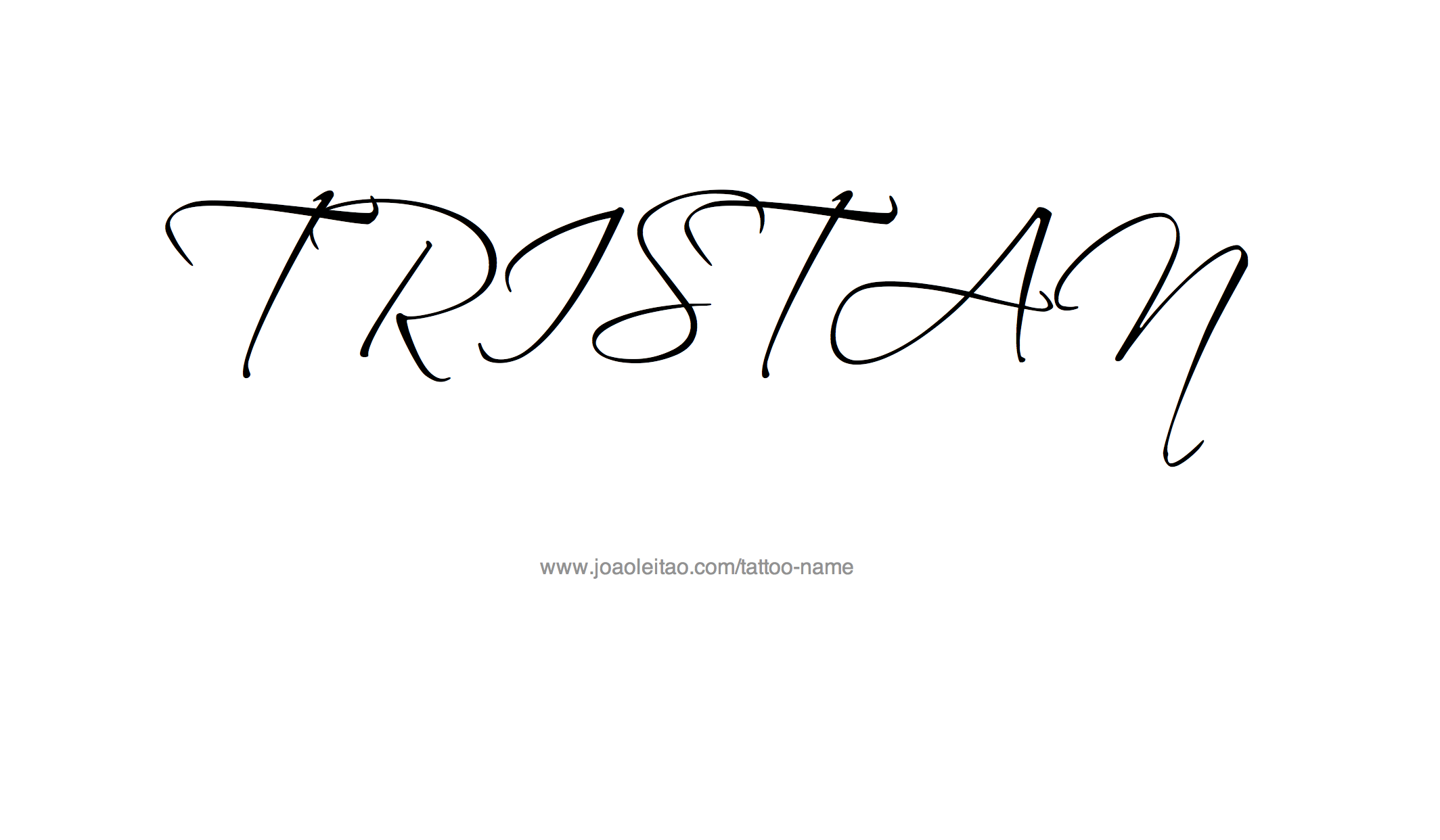 Tattoo Design Name Tristan 