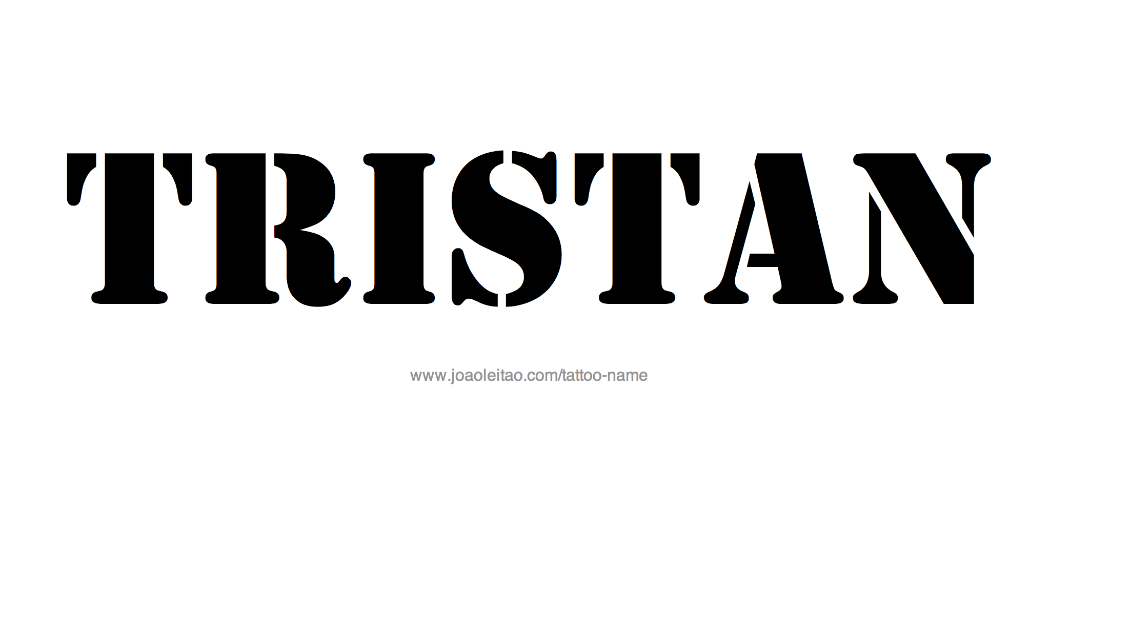 Tattoo Design Name Tristan 