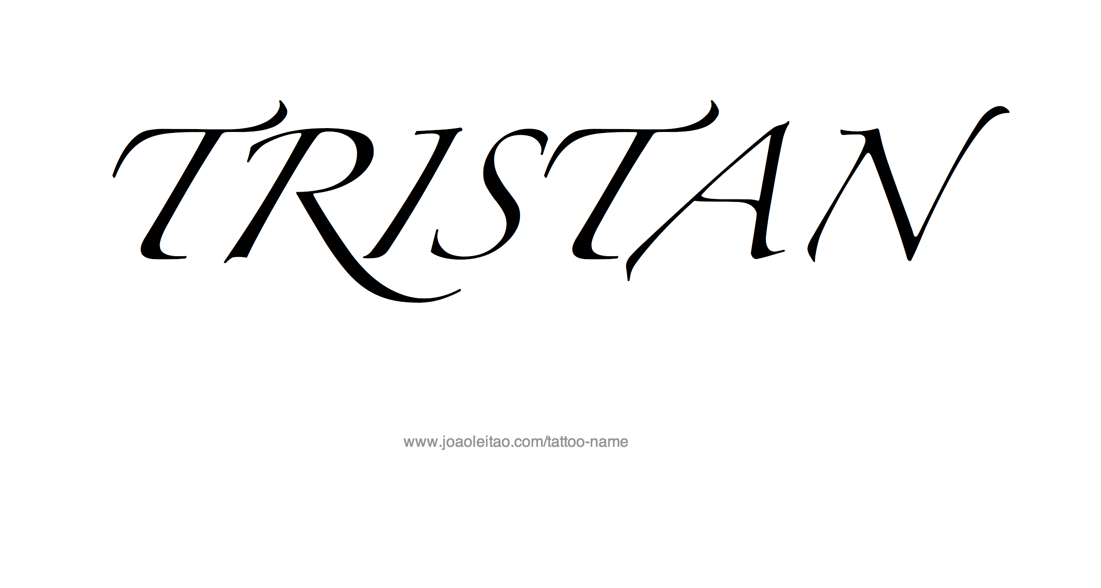 Tattoo Design Name Tristan 