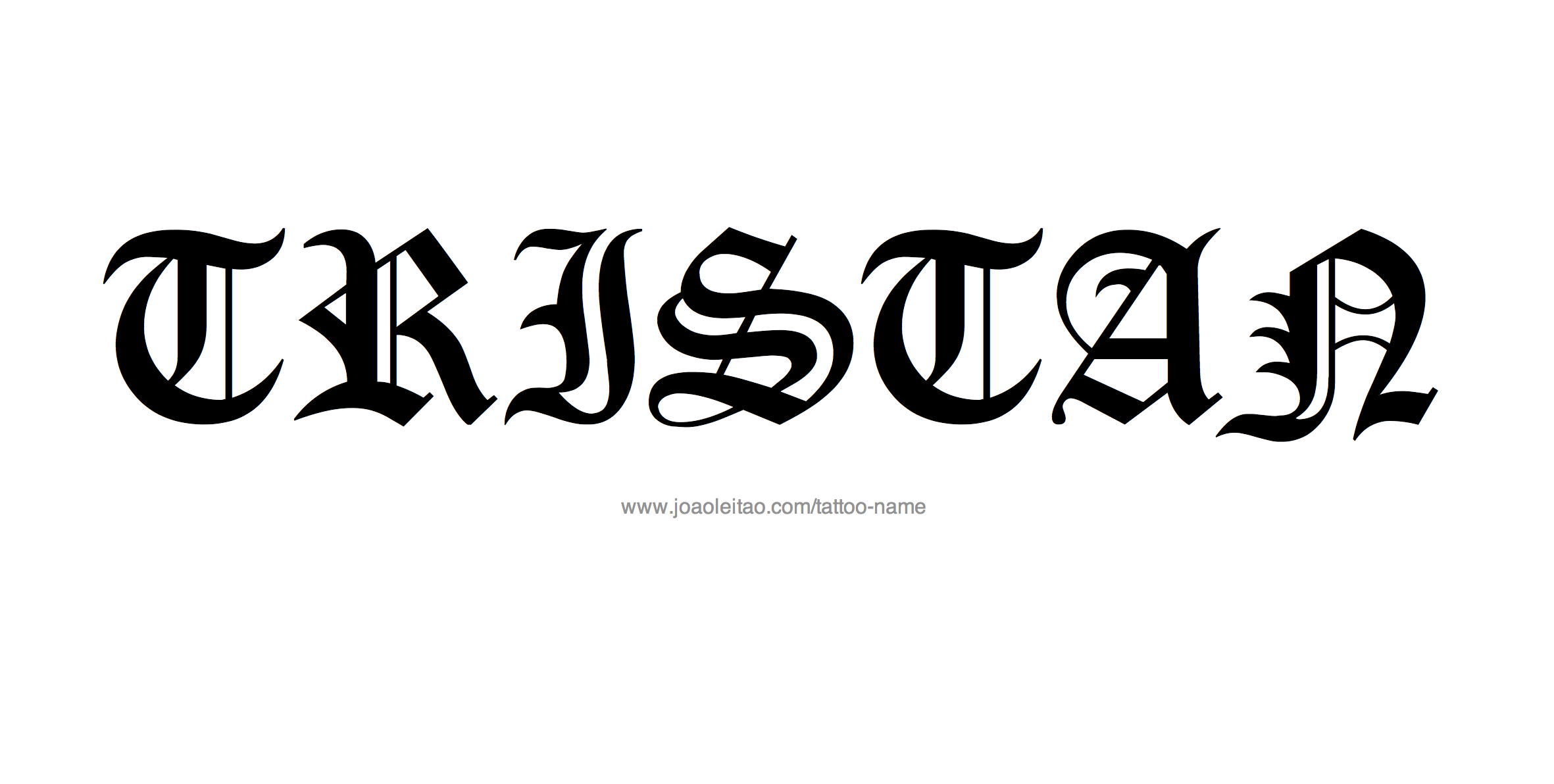 Tattoo Design Name Tristan 