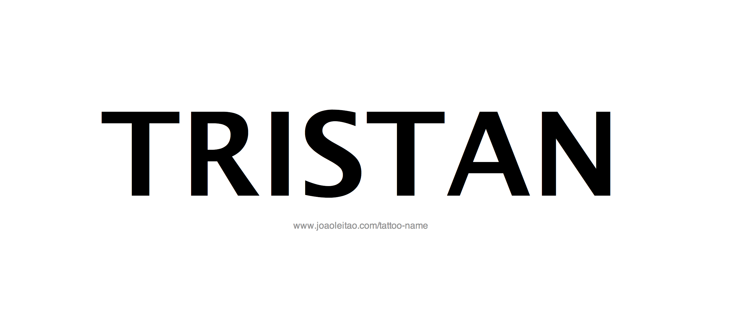 Tattoo Design Name Tristan 