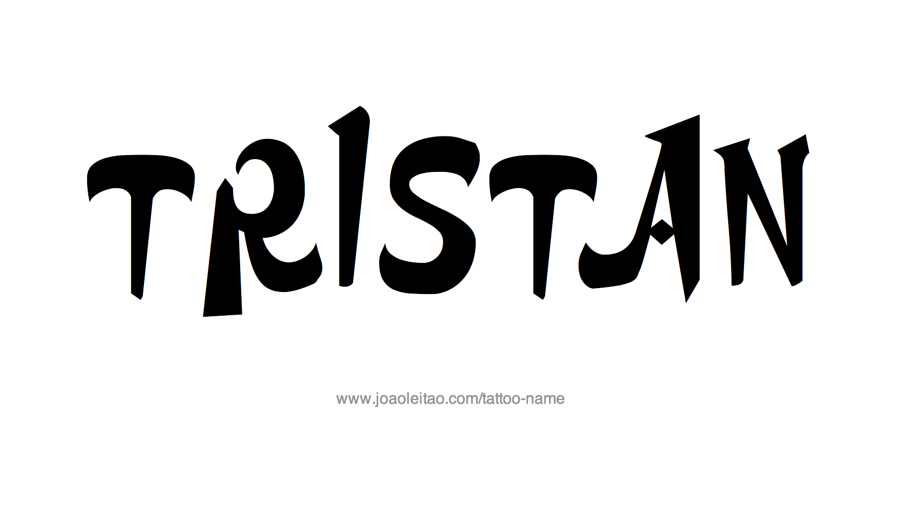 Tattoo Design Name Tristan 