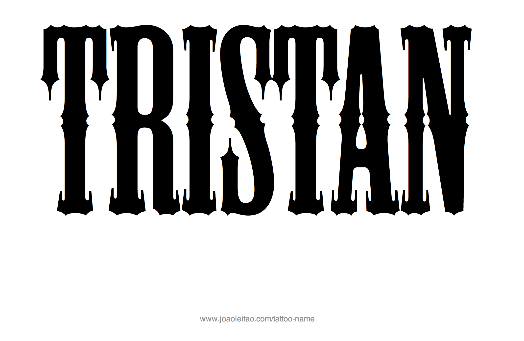 Tattoo Design Name Tristan 