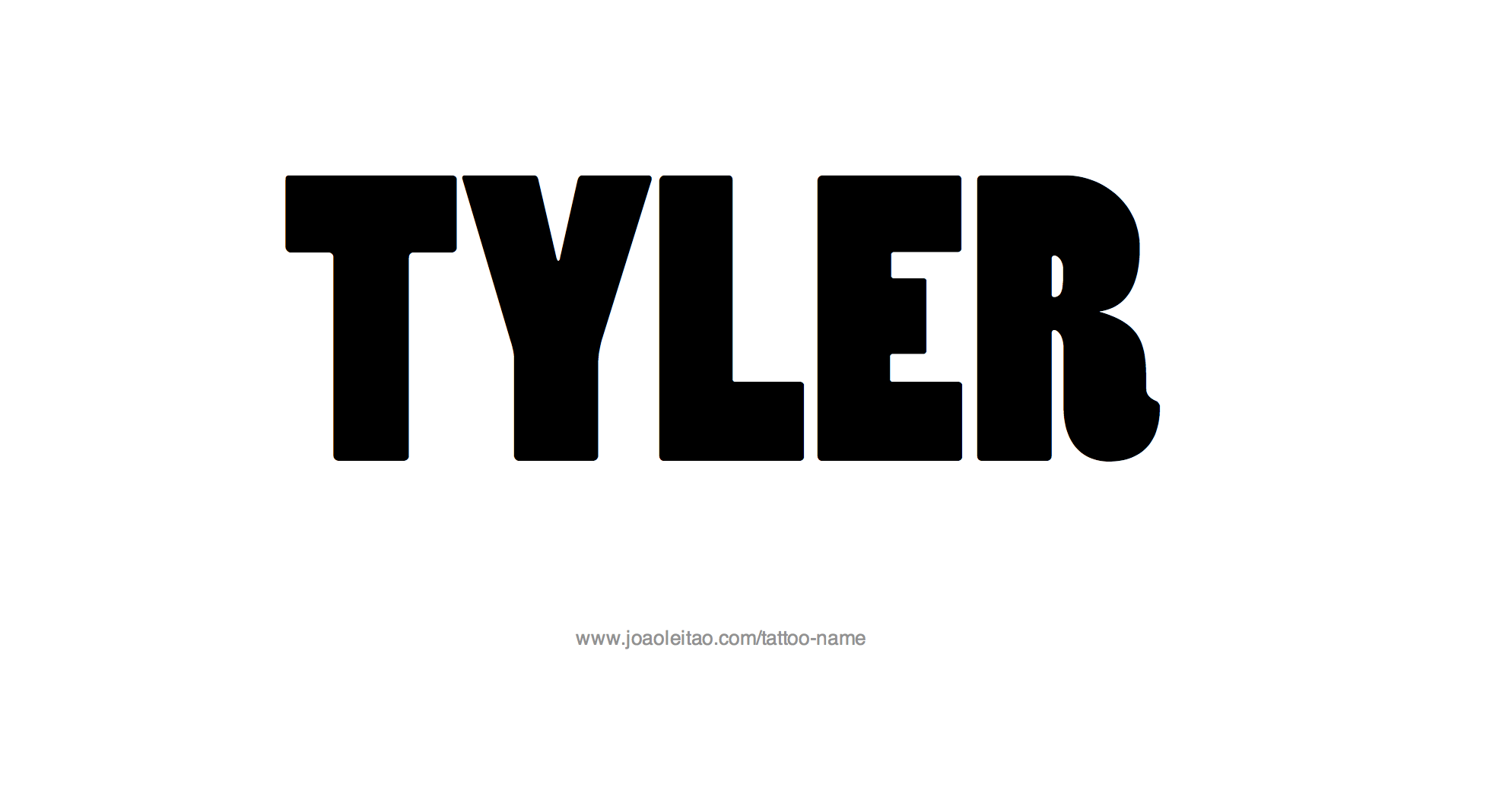 Tattoo Design Name Tyler 