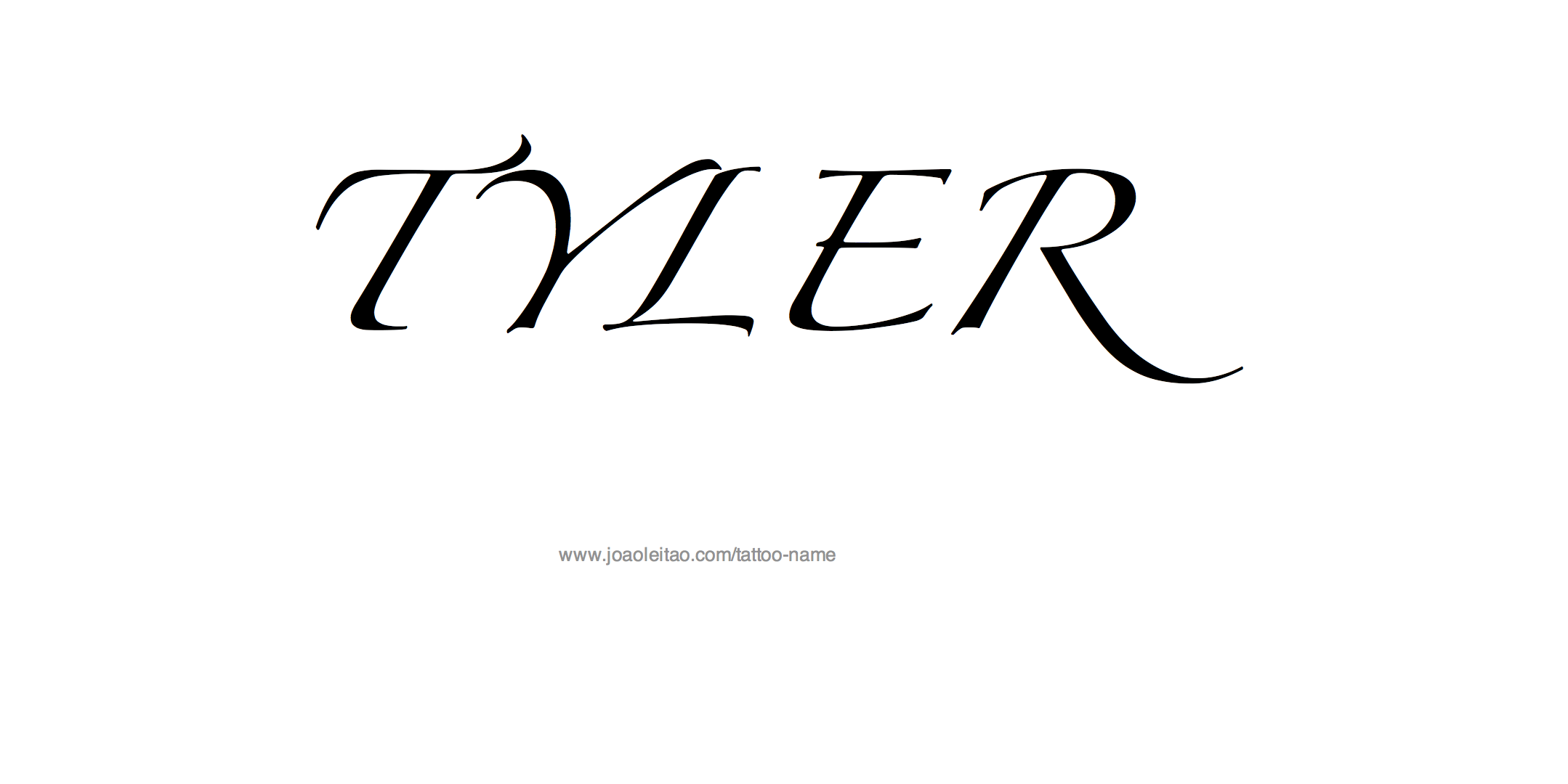 Tattoo Design Name Tyler 