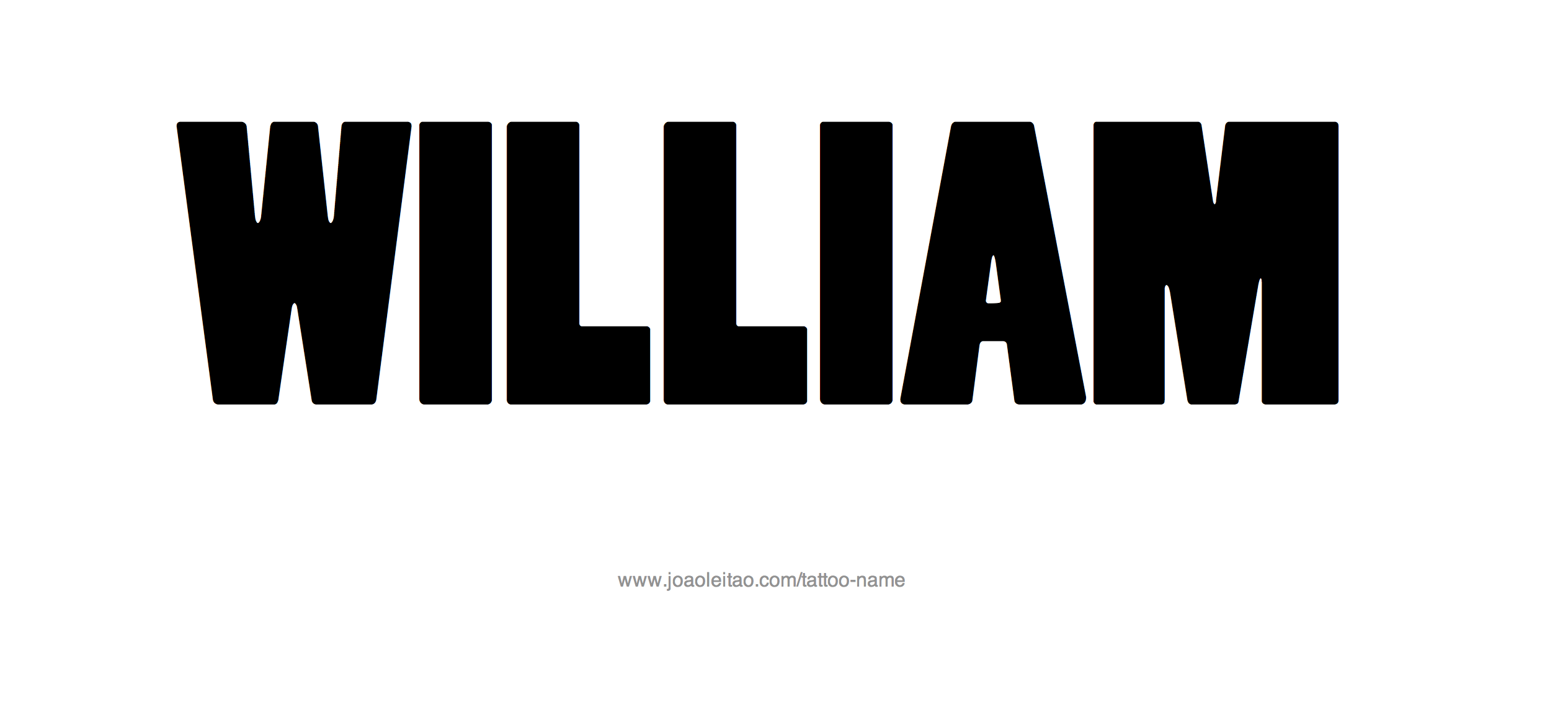 Tattoo Design Name William 