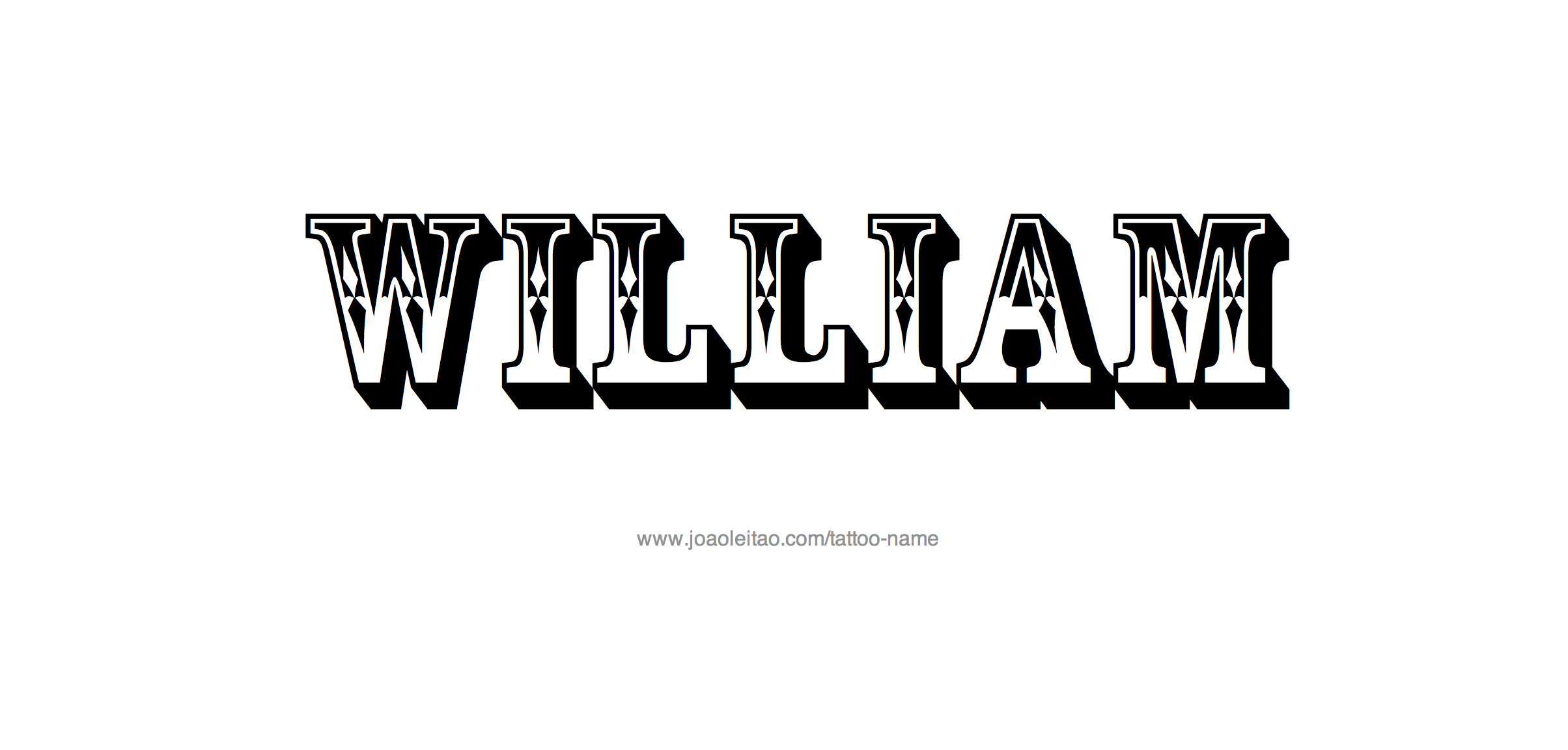 Tattoo Design Name William 