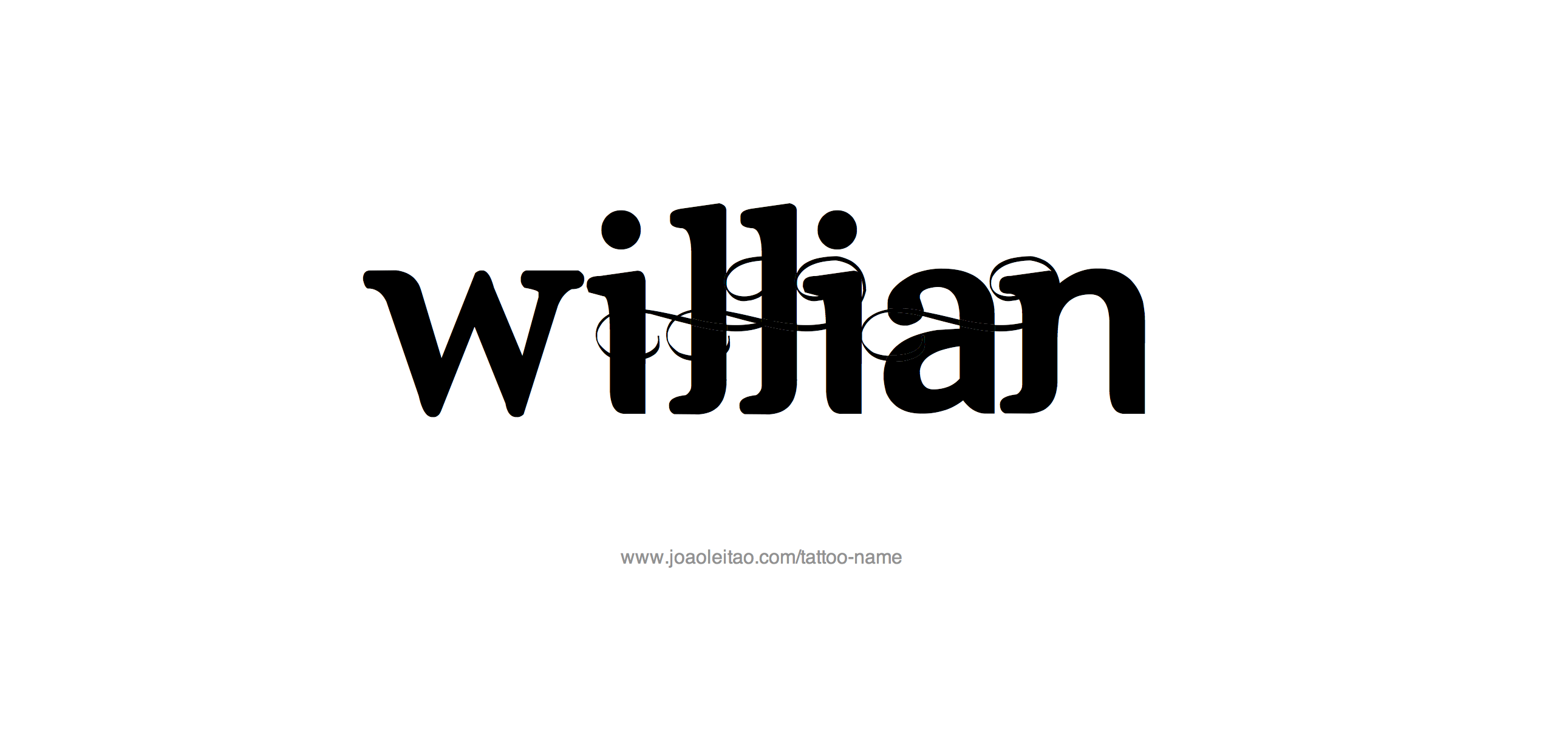 Tattoo Design Name William 