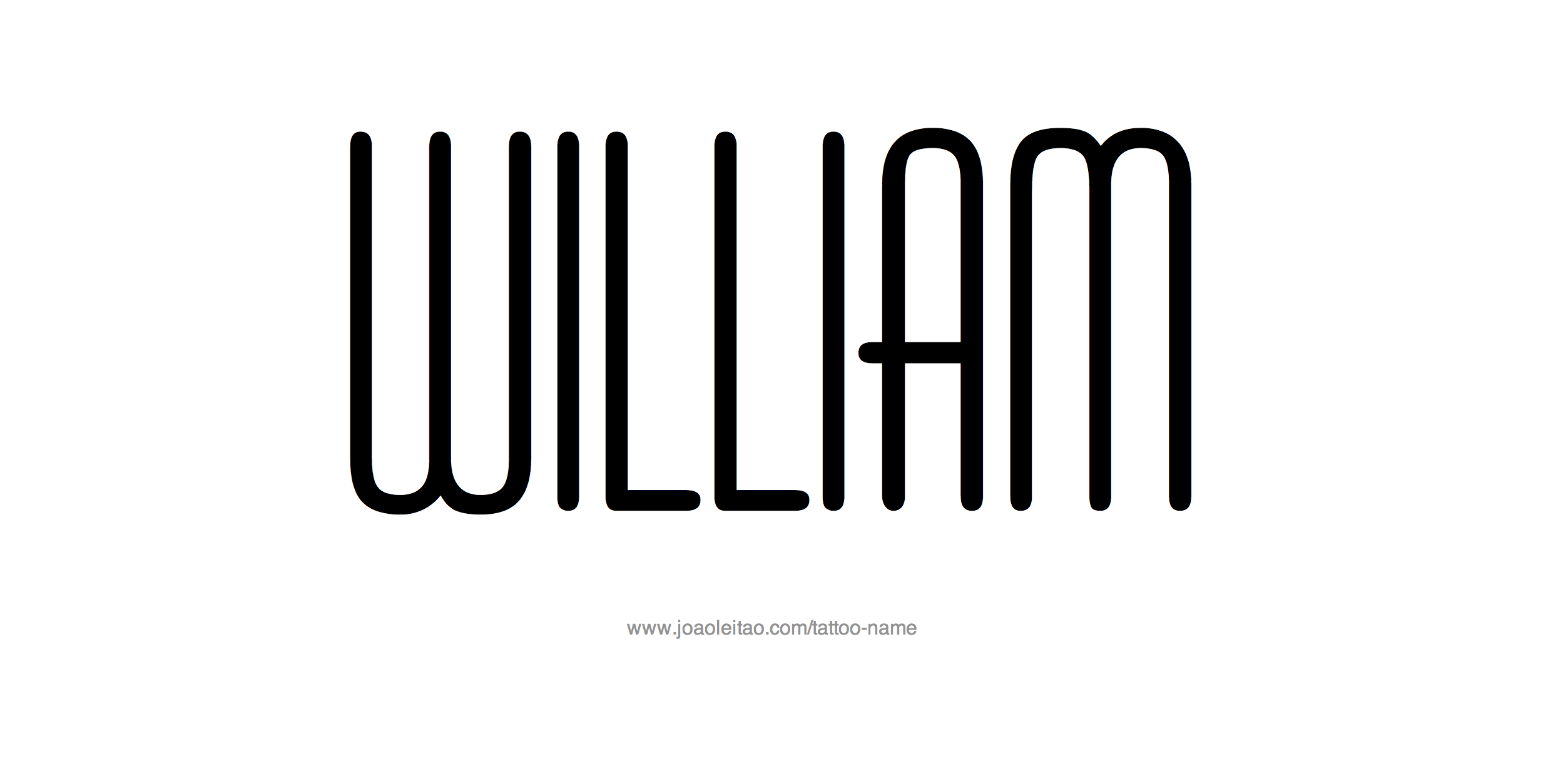 Tattoo Design Name William 