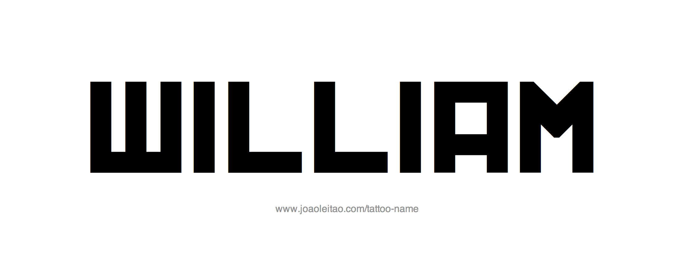 Tattoo Design Name William 