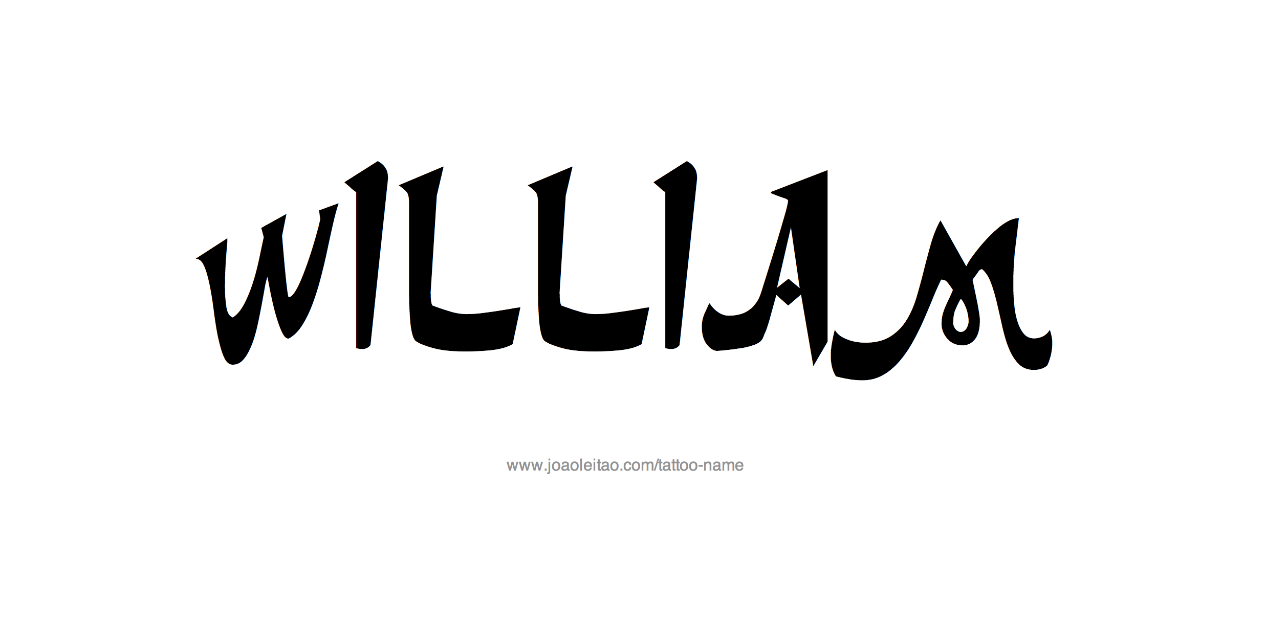 Tattoo Design Name William 