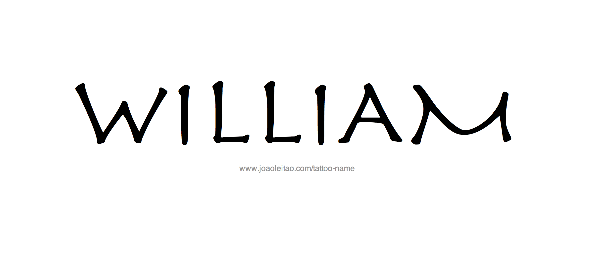 Tattoo Design Name William 