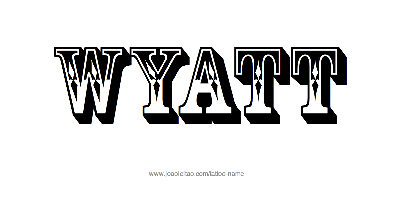 Tattoo Design Name Wyatt 