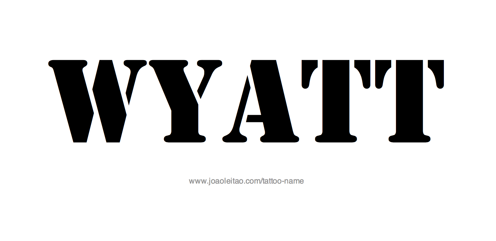 Tattoo Design Name Wyatt 