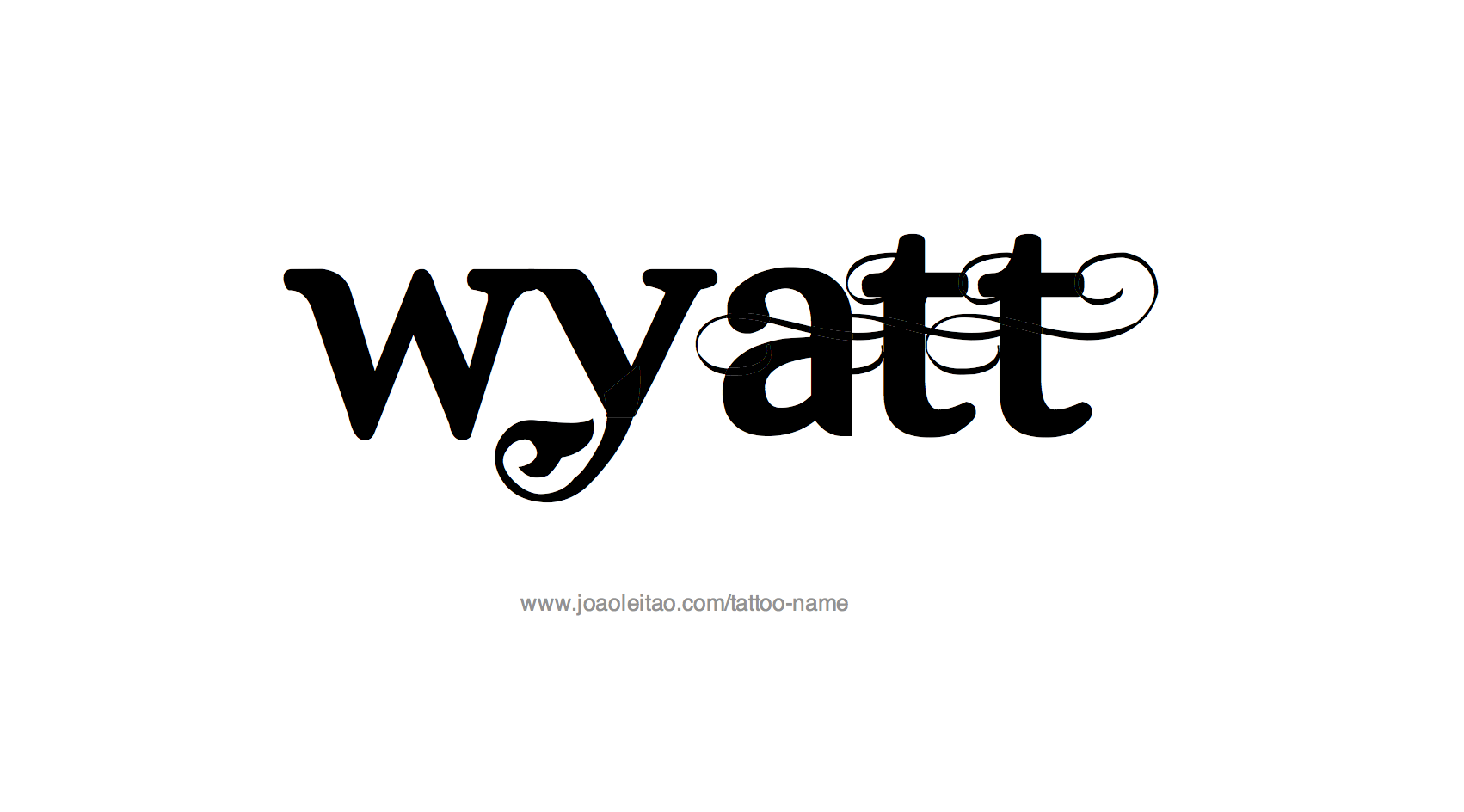 Tattoo Design Name Wyatt 