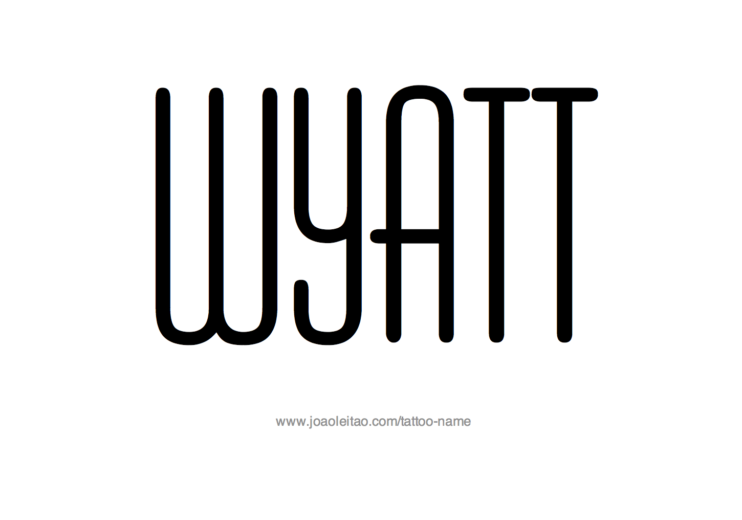 Tattoo Design Name Wyatt 