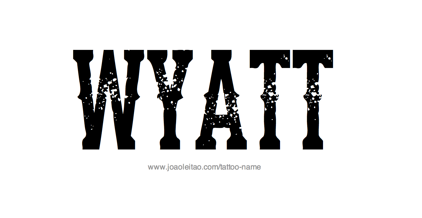 Tattoo Design Name Wyatt 