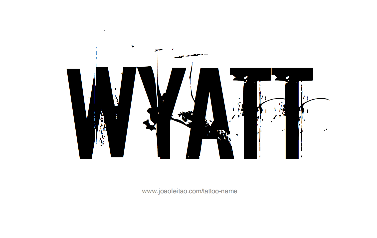 Tattoo Design Name Wyatt