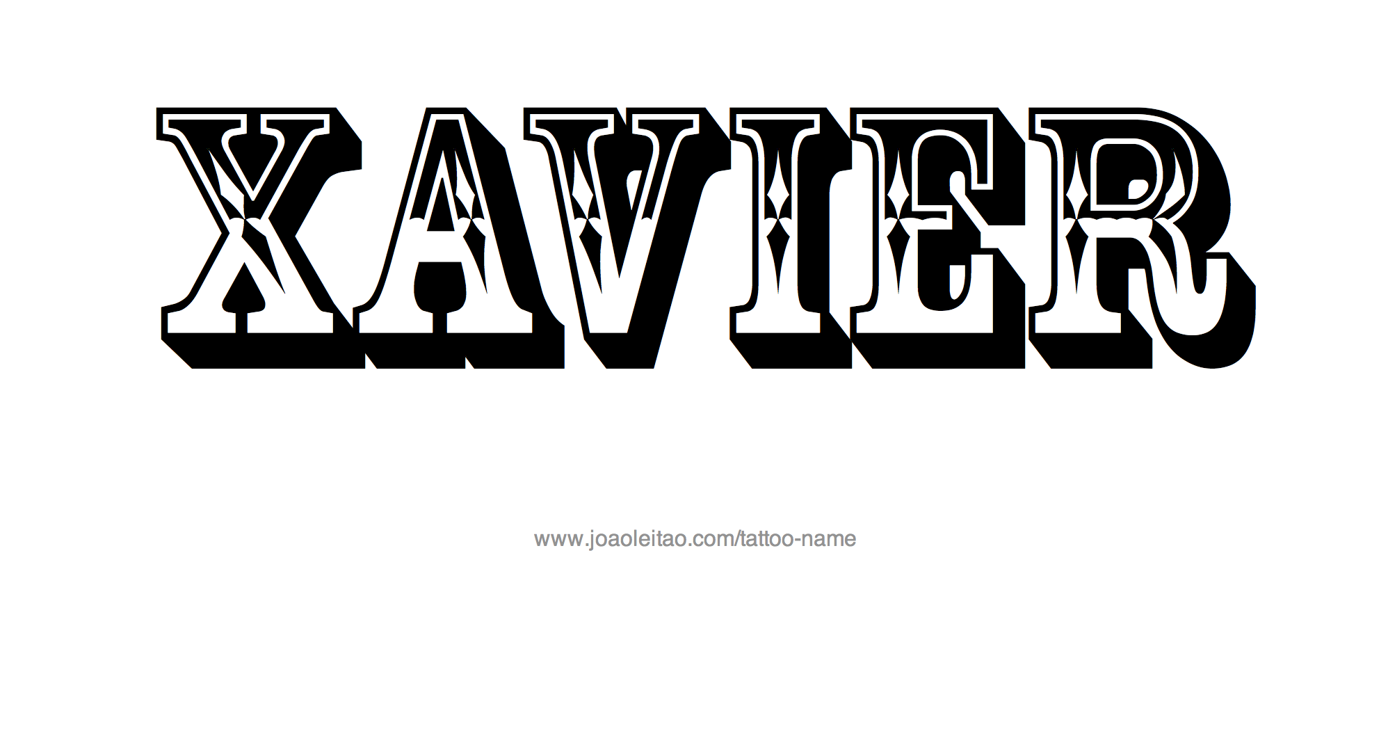 Tattoo Design Name Xavier 