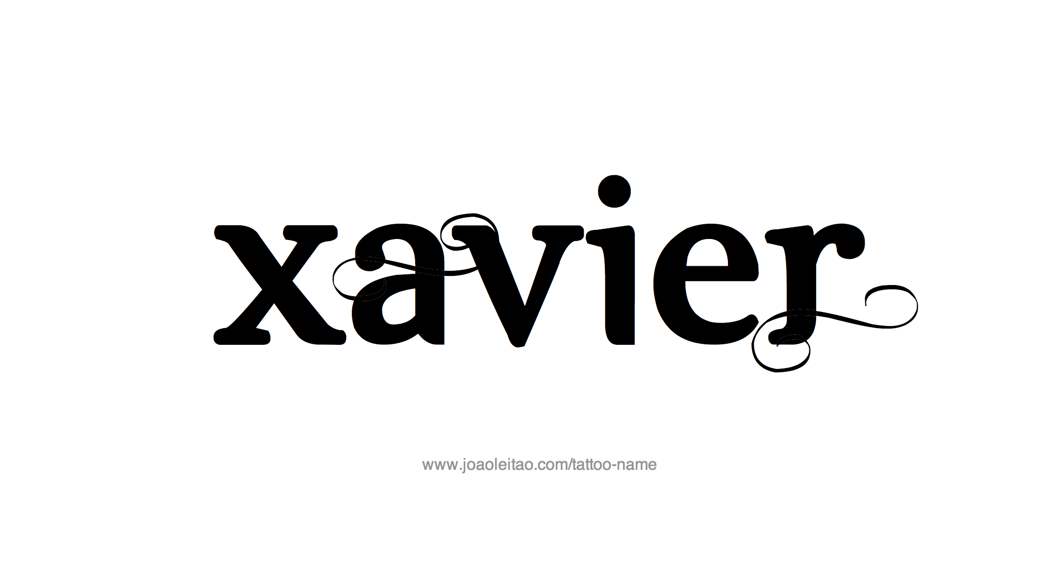 Tattoo Design Name Xavier 