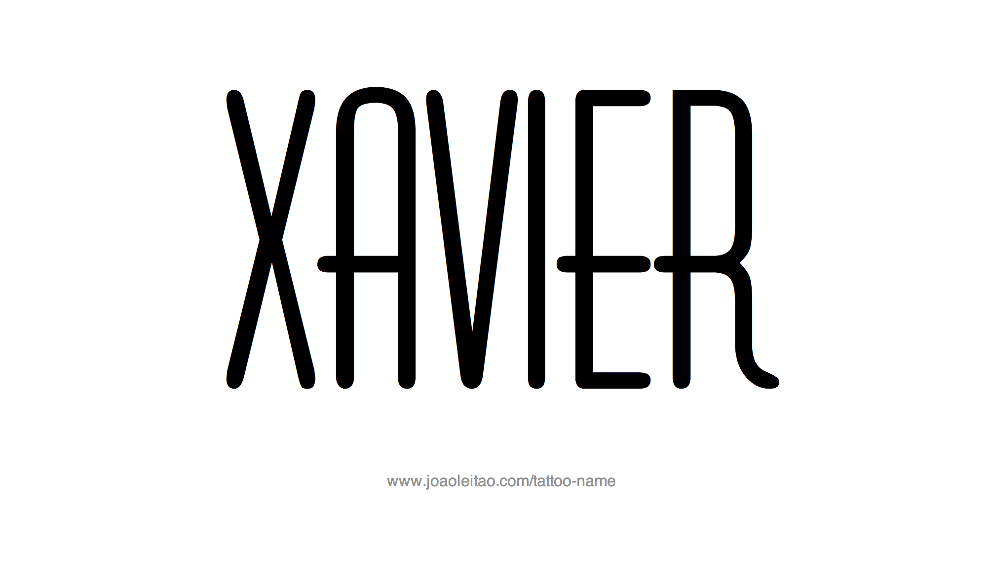 Tattoo Design Name Xavier 