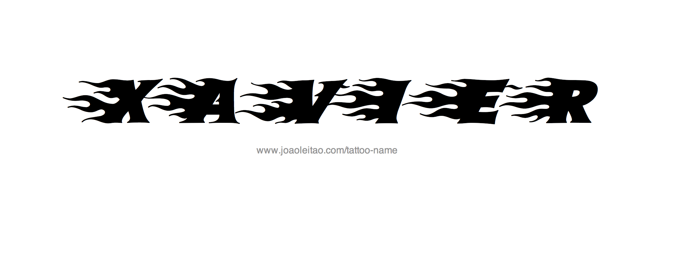 Tattoo Design Name Xavier 