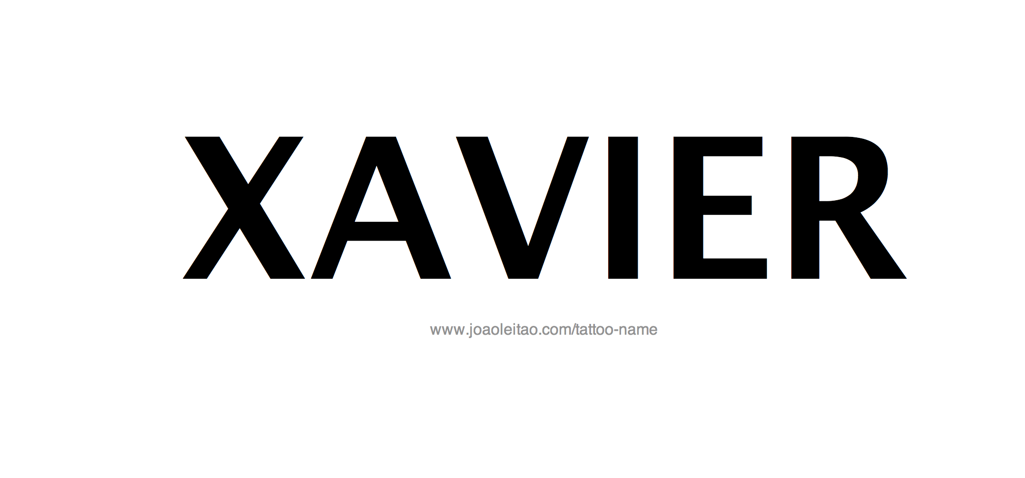 Tattoo Design Name Xavier 