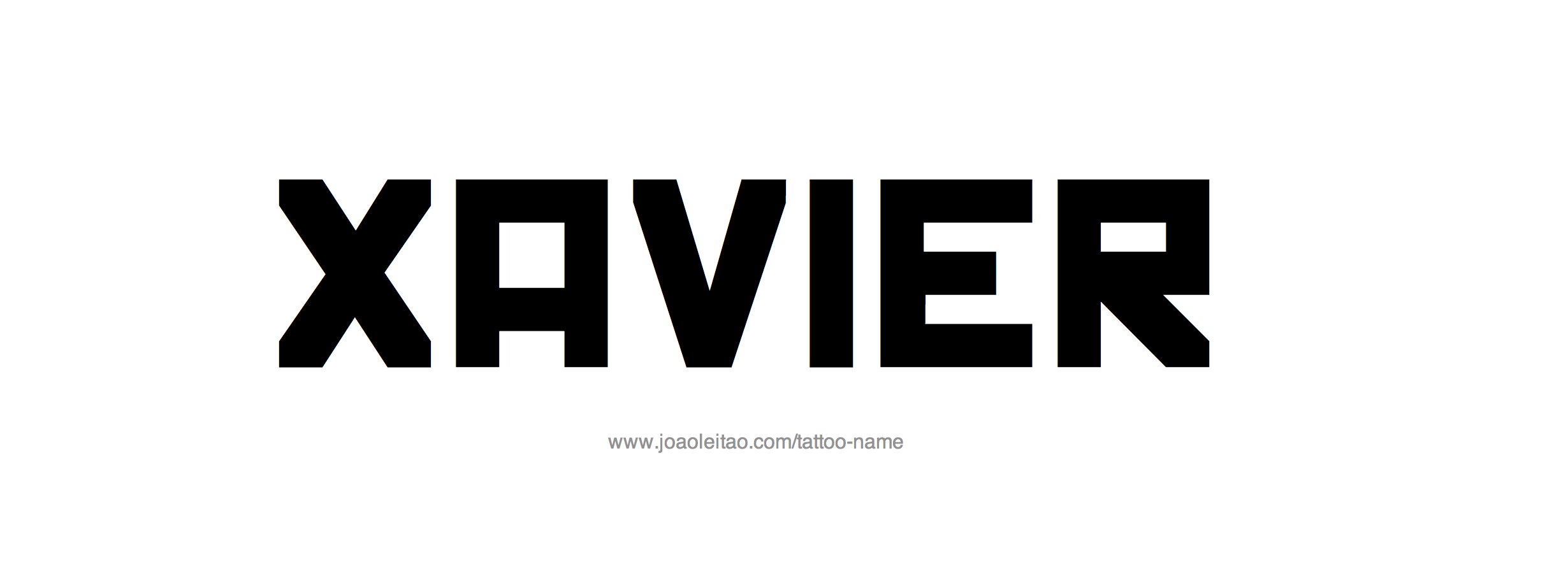 Tattoo Design Name Xavier 