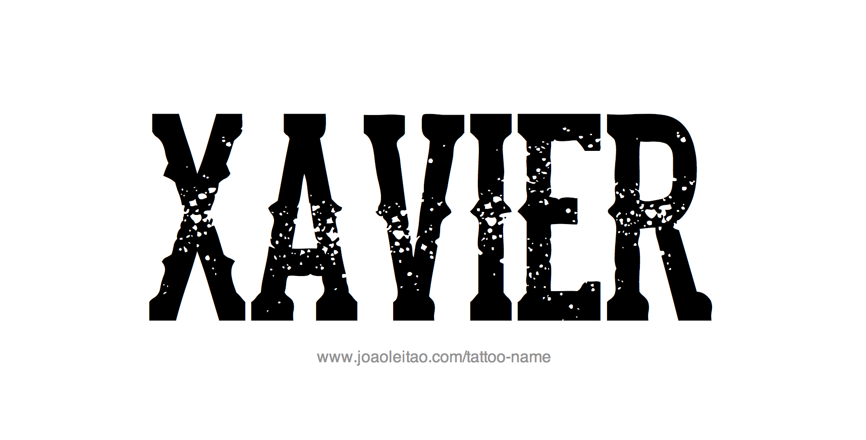 Tattoo Design Name Xavier 