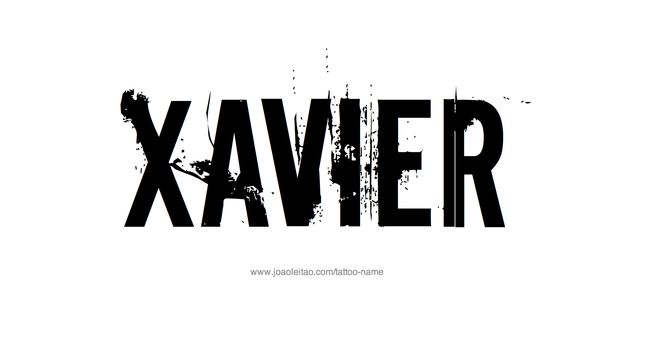 Tattoo Design Name Xavier 