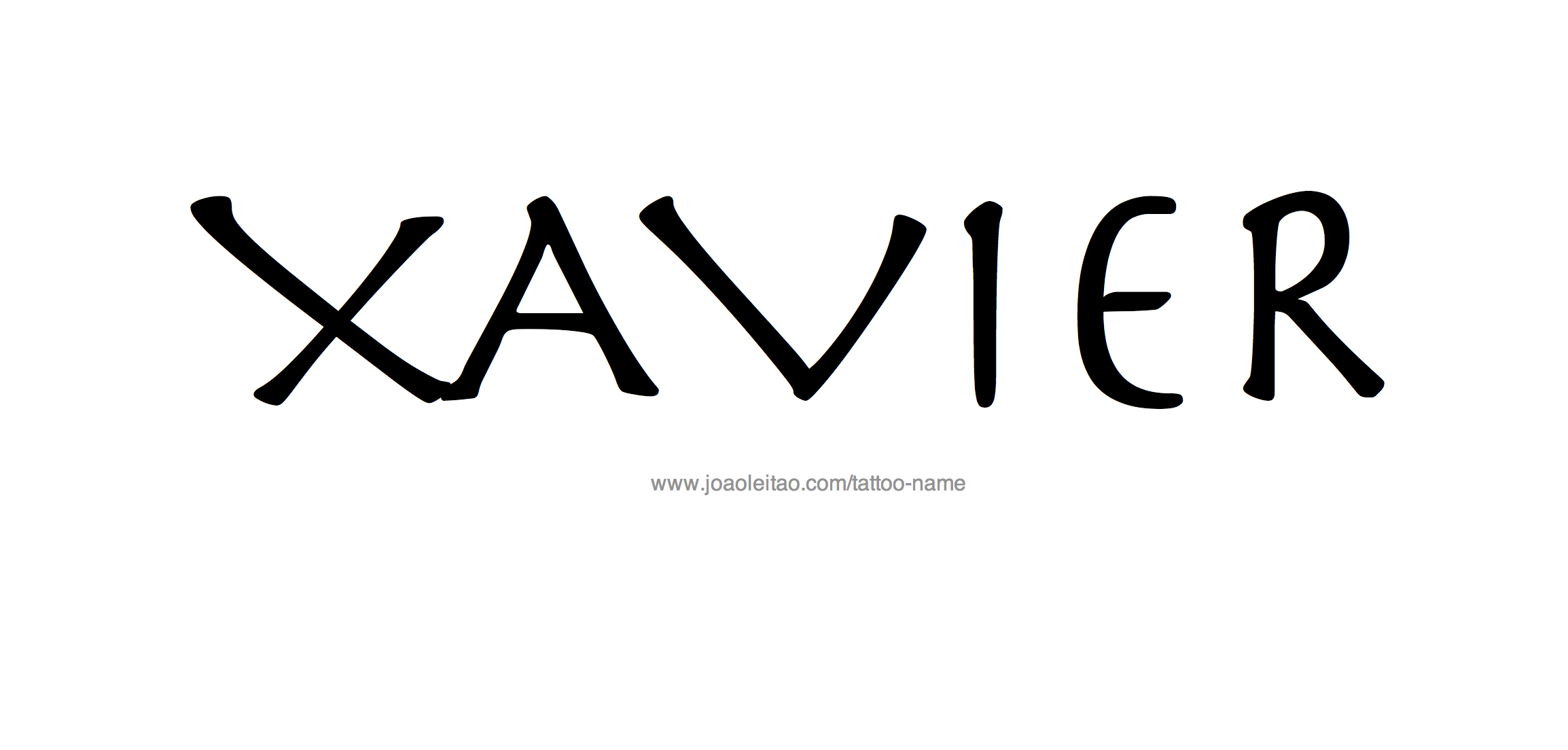 Tattoo Design Name Xavier 