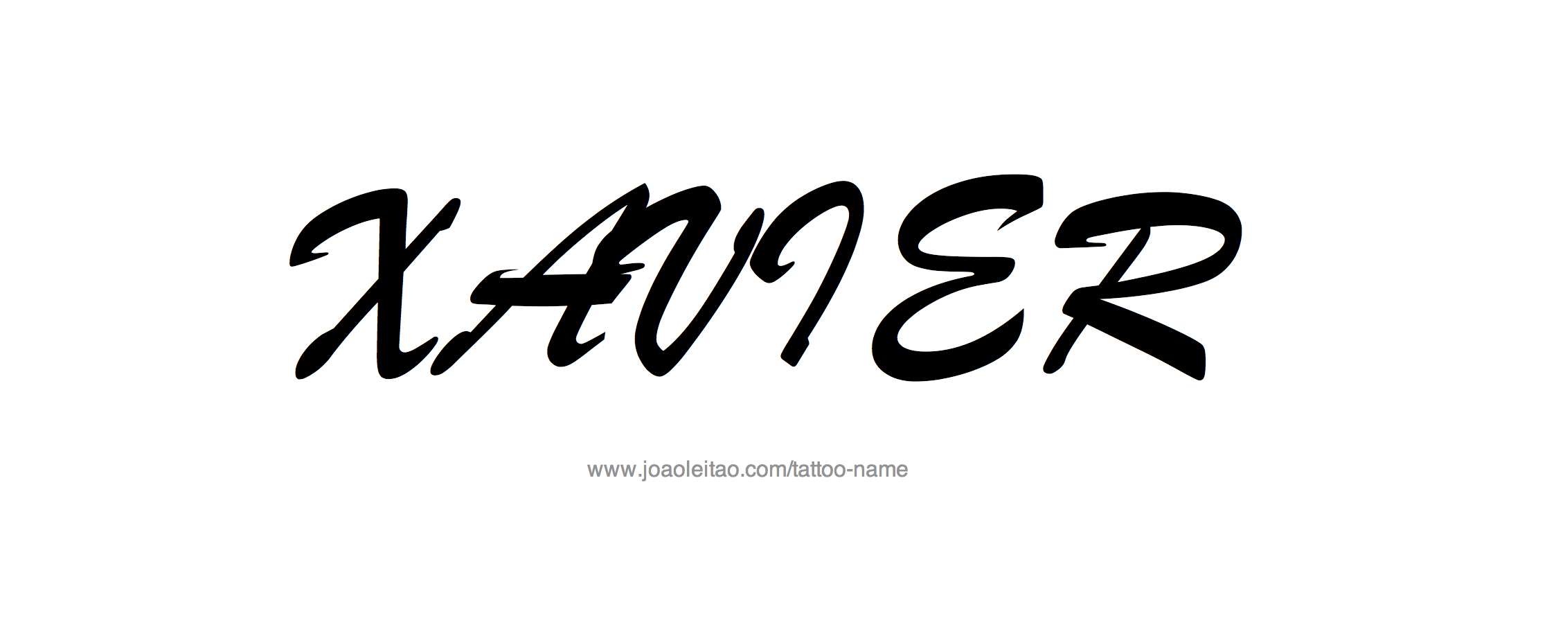 Xavier Name Tattoo Designs