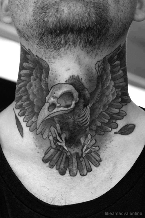 43 Unique Skull Neck Tattoos