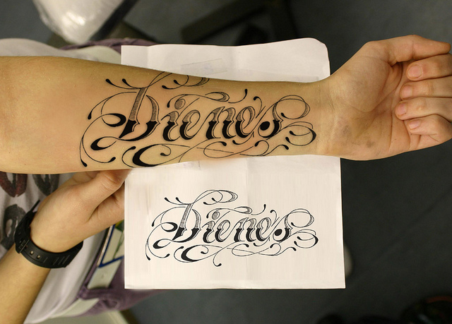 Arm Name Tattoo Ideas