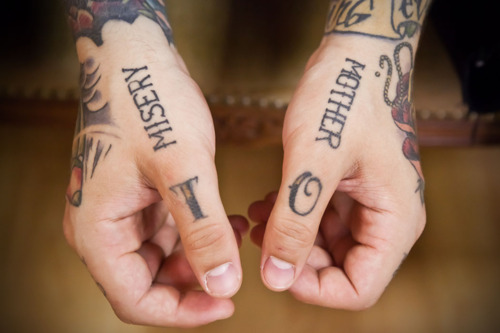 Kids names tattoo design for men on hands