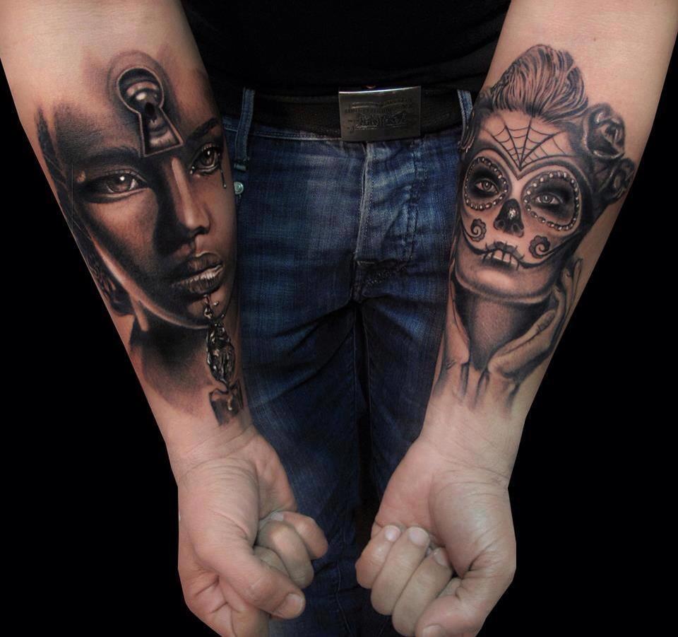 Inner arm tattoo ideas face