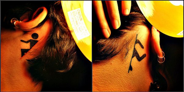 Neck tattoo designs ideas for women