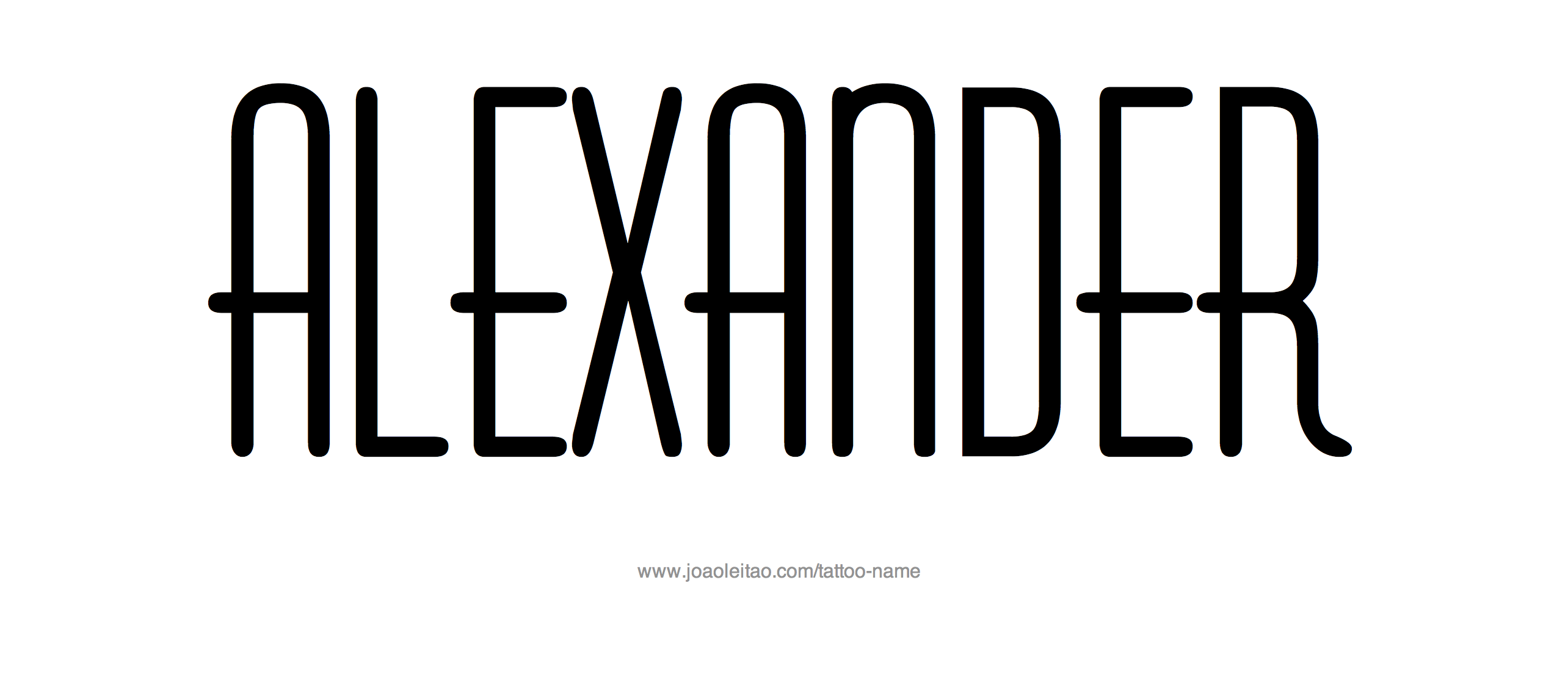 Alexander Name Tattoo Designs