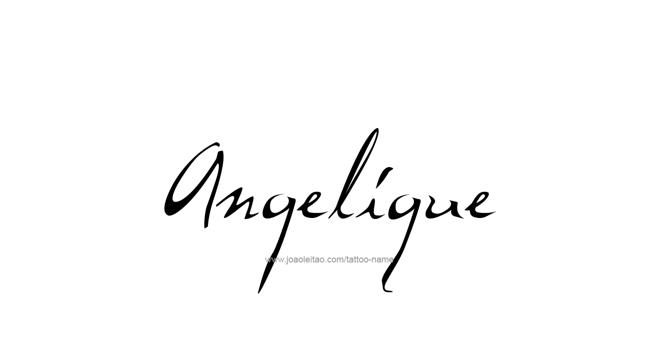 Angelique Name Tattoo Designs