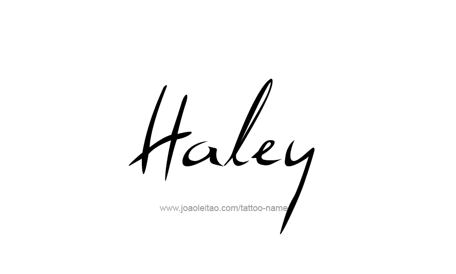 Haley Name Tattoo Designs