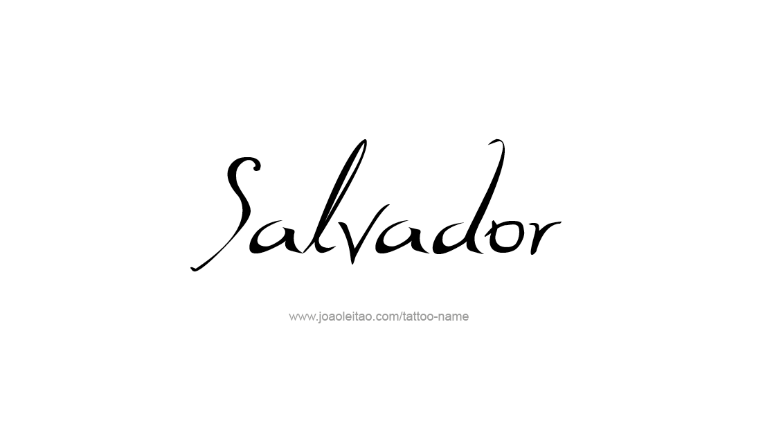 Salvador Name Tattoo Designs. 