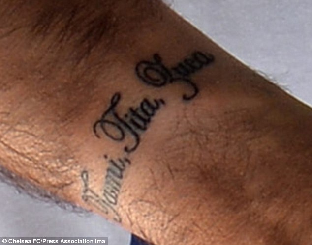 Jose Mourinho kids names tattoo