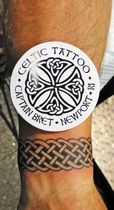 Celtic wristband tattoo design