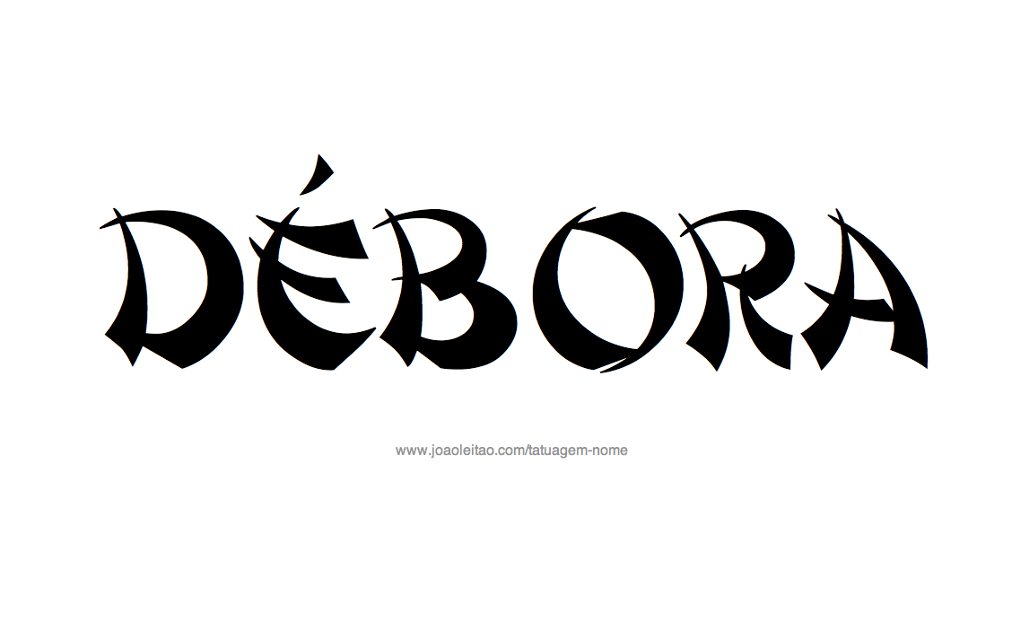 Desenho de Tatuagem com o Nome Debora