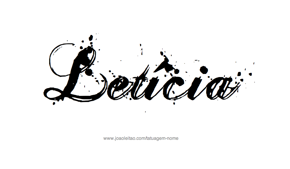 Desenhos de Tatuagem com o Nome Leticia