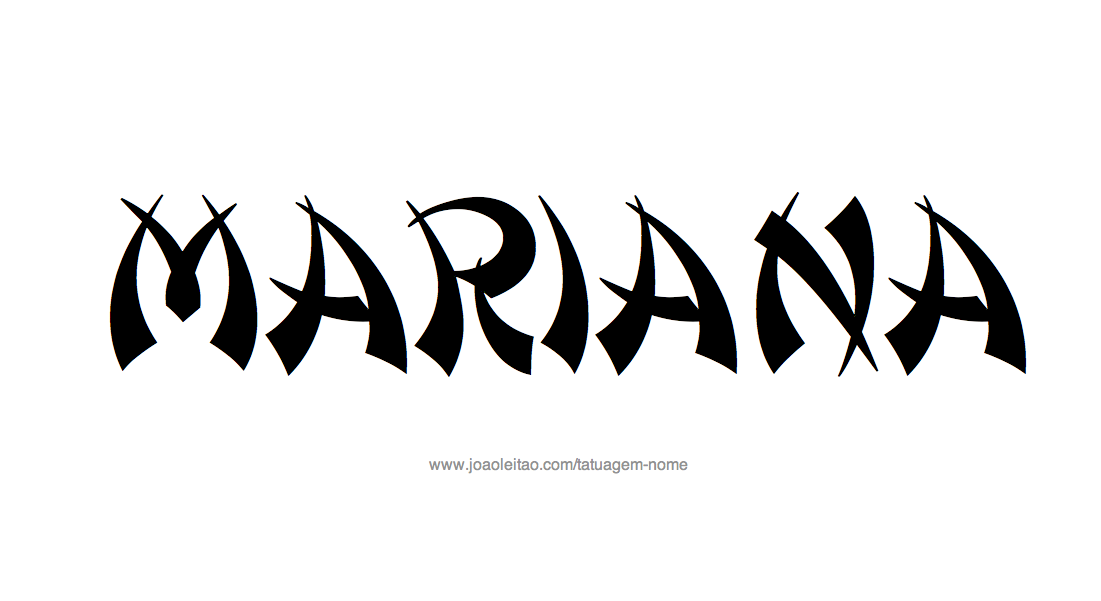 Desenhos de Tatuagem com o Nome Mariana