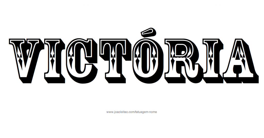 Desenhos de Tatuagem com o Nome Victoria Desenhos de Tatuagem com o Nome Victoria