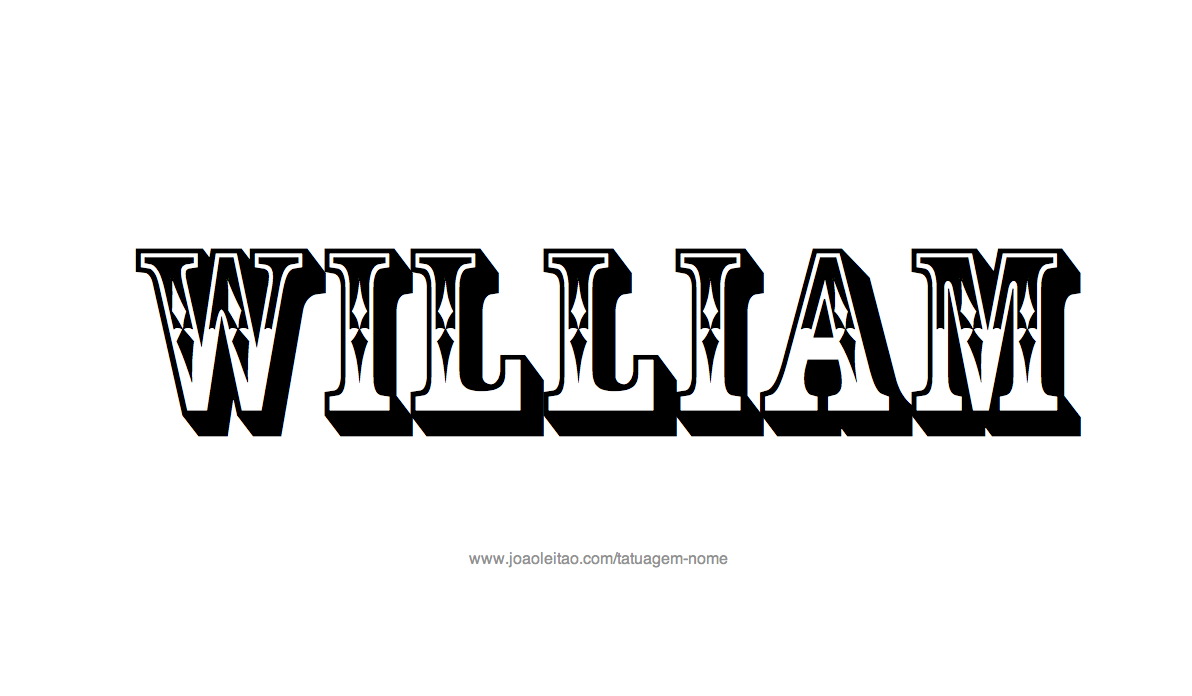 Desenhos de Tatuagem com o Nome William